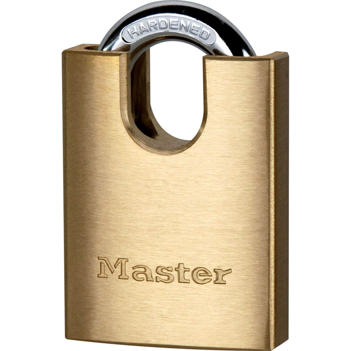 Masterlock Solid Brass Padlock And Closed Shackle 40mm Standard
