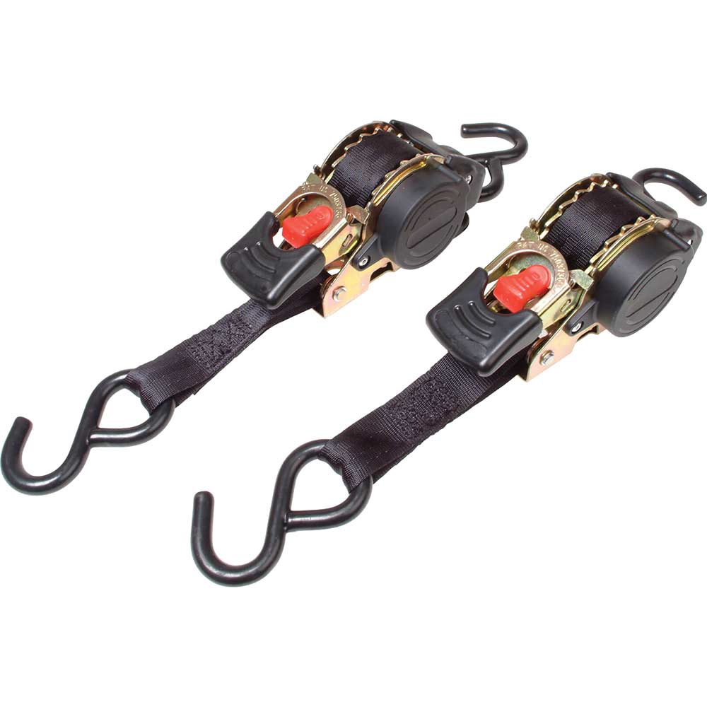 Image of Masterlock 2 Piece Ratchet Tie Down Strap Set