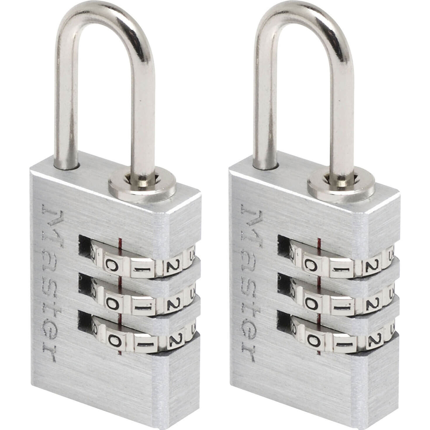 Masterlock Aluminium Combination Padlock Pack of 2 | Padlocks