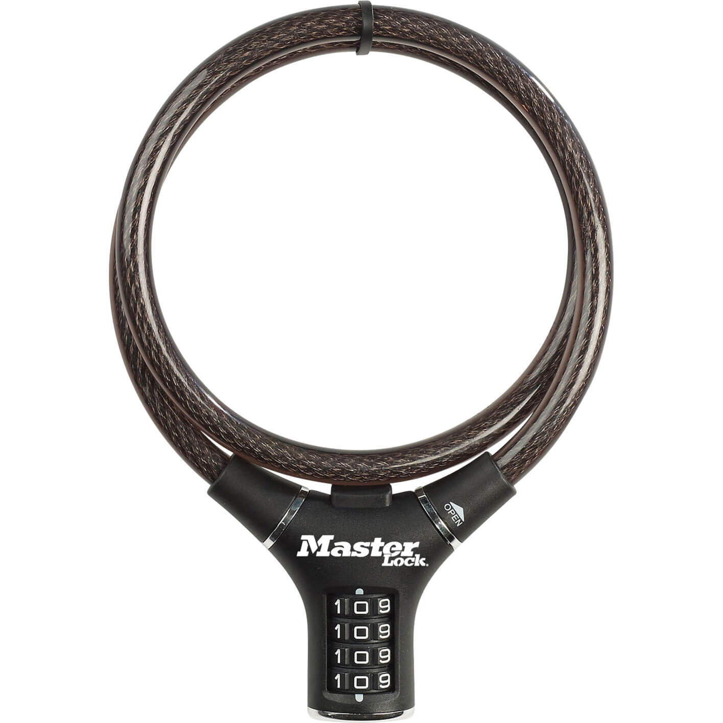Image of Master Lock Steel Rigid Combination Cable Lock 12mm 900mm