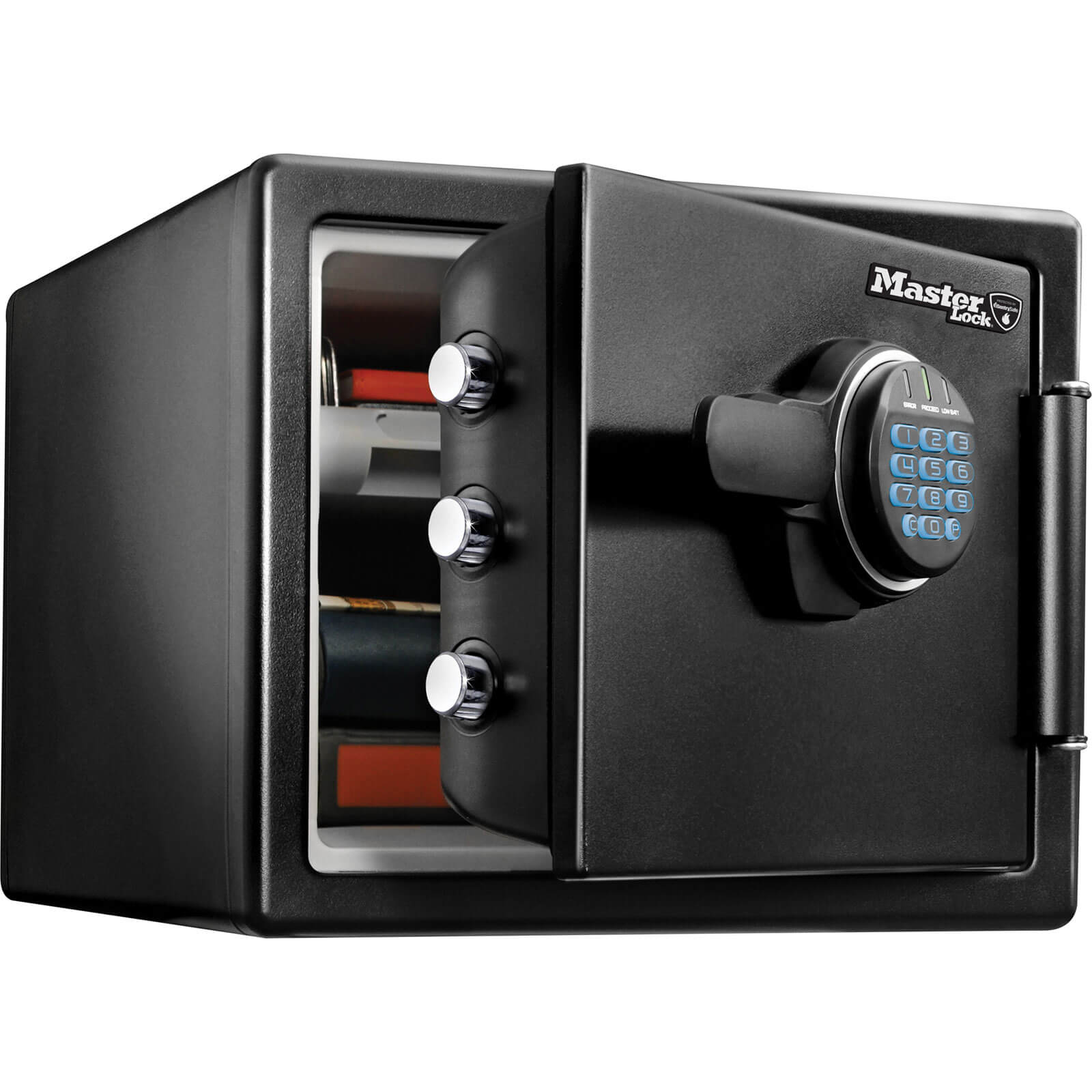 Click to view product details and reviews for Master Lock Large Digital Fire And Water Safe.