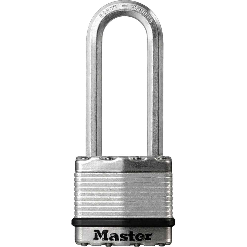 Master Lock Excell™ Laminated Steel 50mm Padlock 4-Pin - 64mm Extra Long Shackle