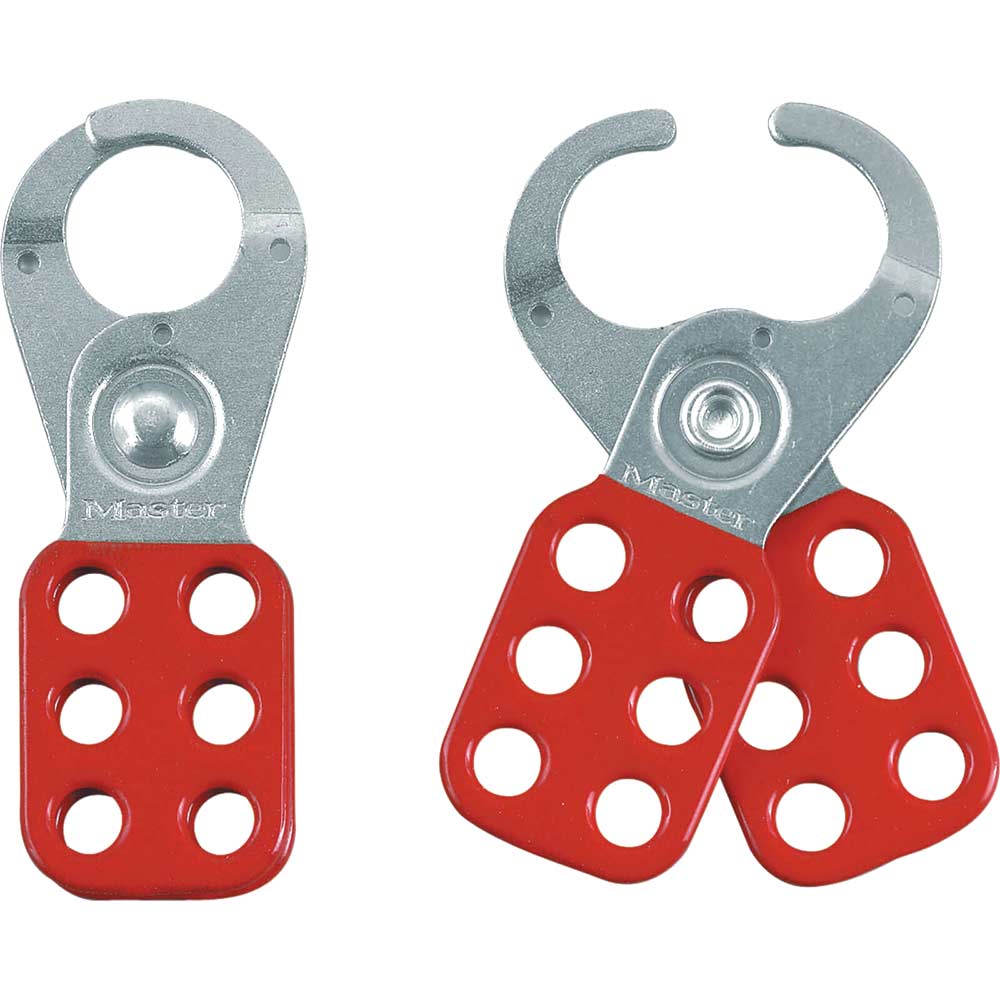 Photo of Masterlock 25mm Steel Lockout Hasp Red