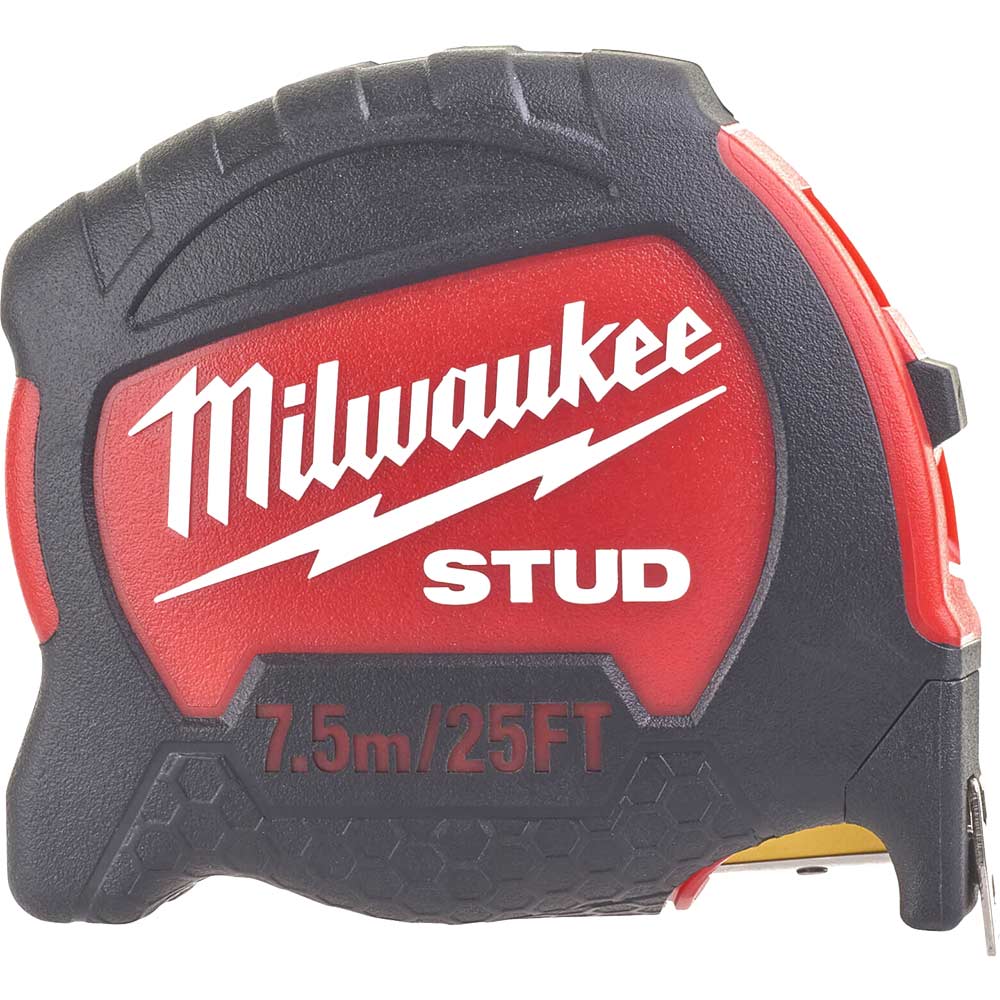 Image of Milwaukee Stud Tape Measure Imperial & Metric 25ft / 7.5m 27mm