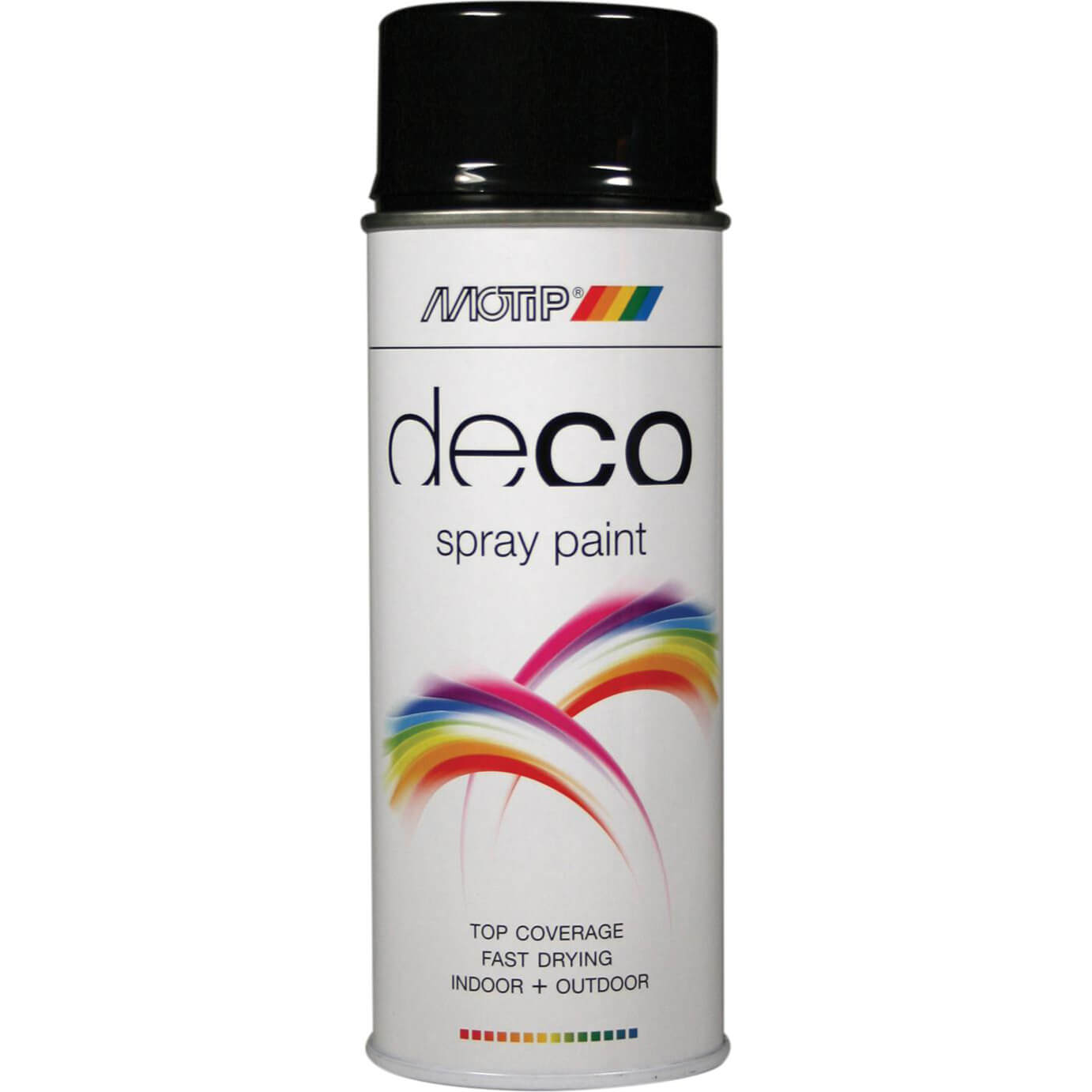 Motip Deco High Gloss RAL Spray Paint Deep Black 400ml