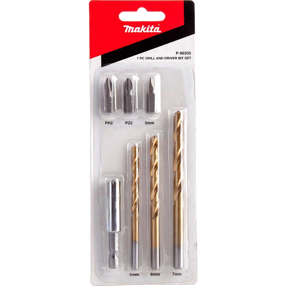 Image of Makita 7 Piece Drill And Screwdriver Bit Set