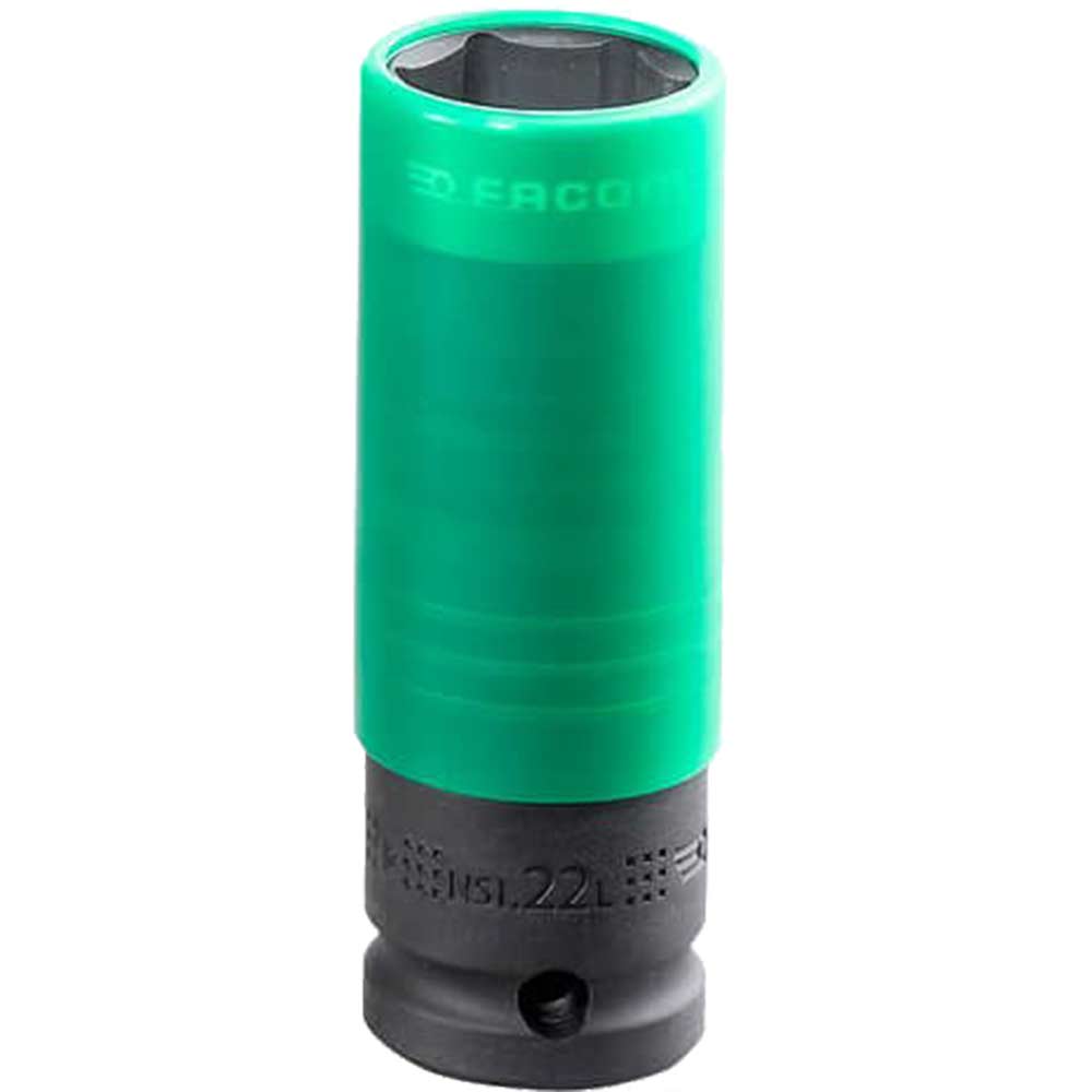 Image of Facom 1/2" Drive Reinforced Impact Socket for Alloy Wheels Metric 1/2" 22mm