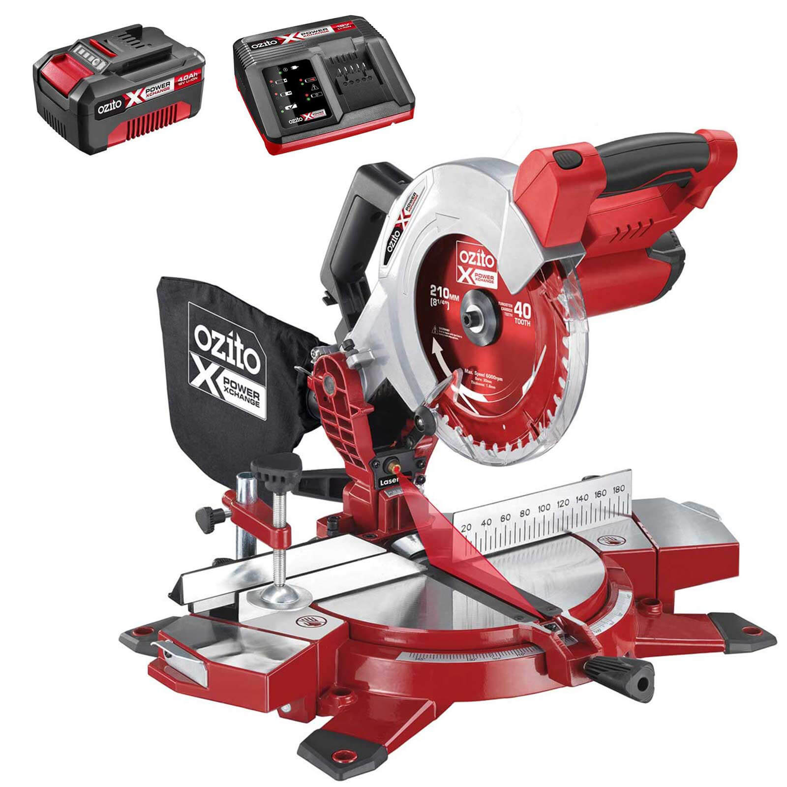 Click to view product details and reviews for Ozito Pxcmss 18v Cordless Compound Mitre Saw 210mm 1 X 4ah Li Ion Charger No Case.