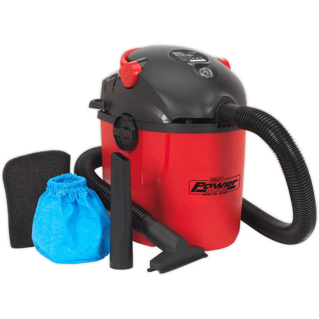 Image of Sealey PC100 Wet and Dry Vacuum Cleaner 10L 240v