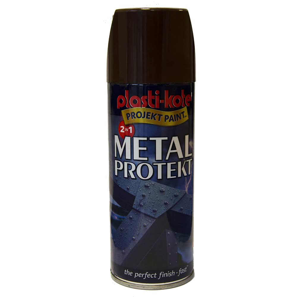 Photo of Plastikote Metal Protekt Aerosol Spray Paint Brown 400ml