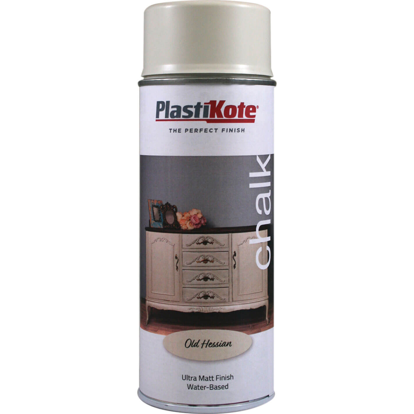 Click to view product details and reviews for Plasti Kote Chalk Finish Spray Old Hessian 400ml.