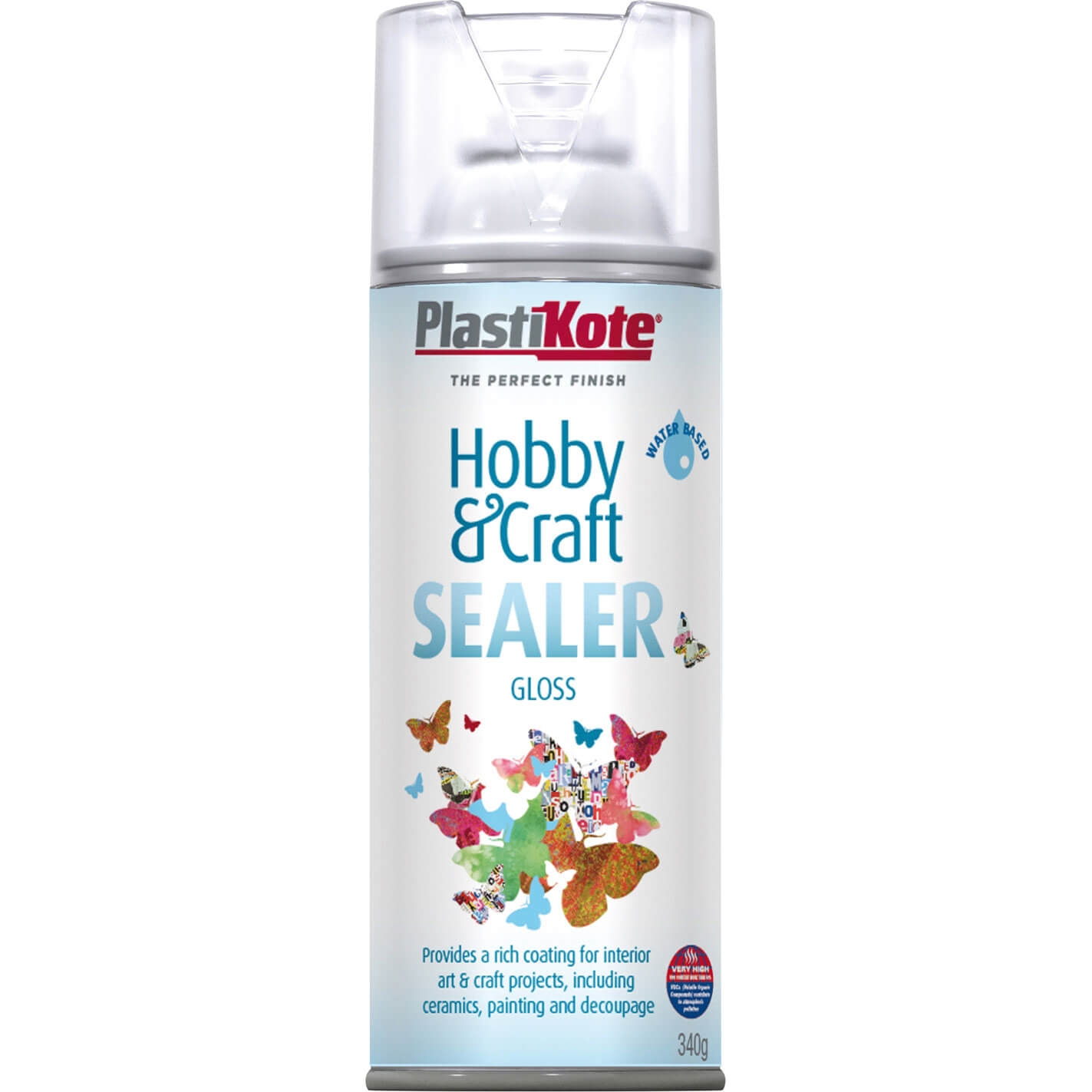 Image of Plastikote Hobby and Craft Sealer Spray Clear 400ml