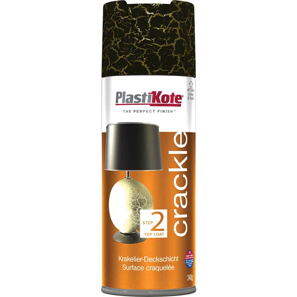 Photo of Plastikote Crackle Touch Aerosol Spray Paint Black 400ml