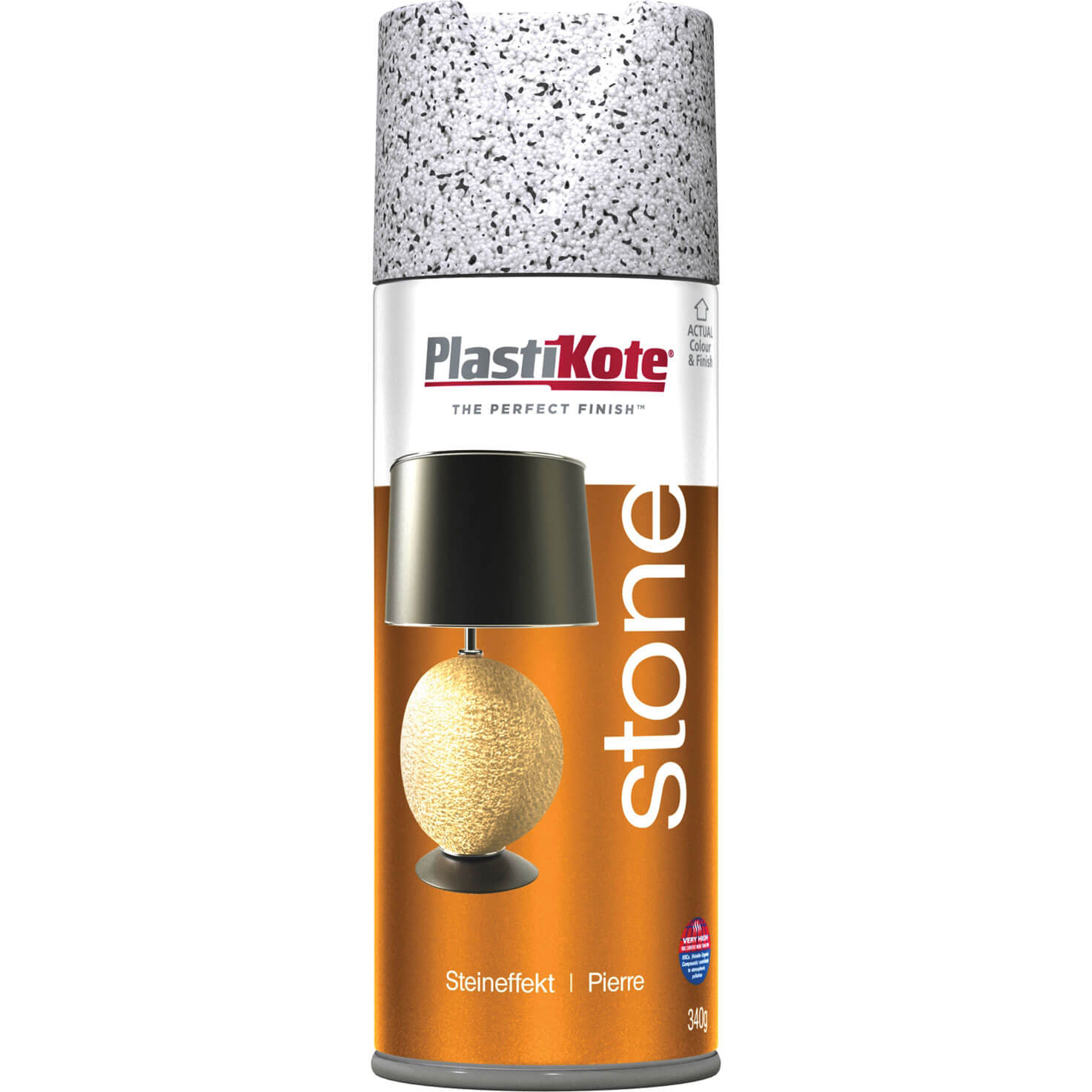 Image of Plastikote Fleckstone Spray Paint Soap Stone 400ml