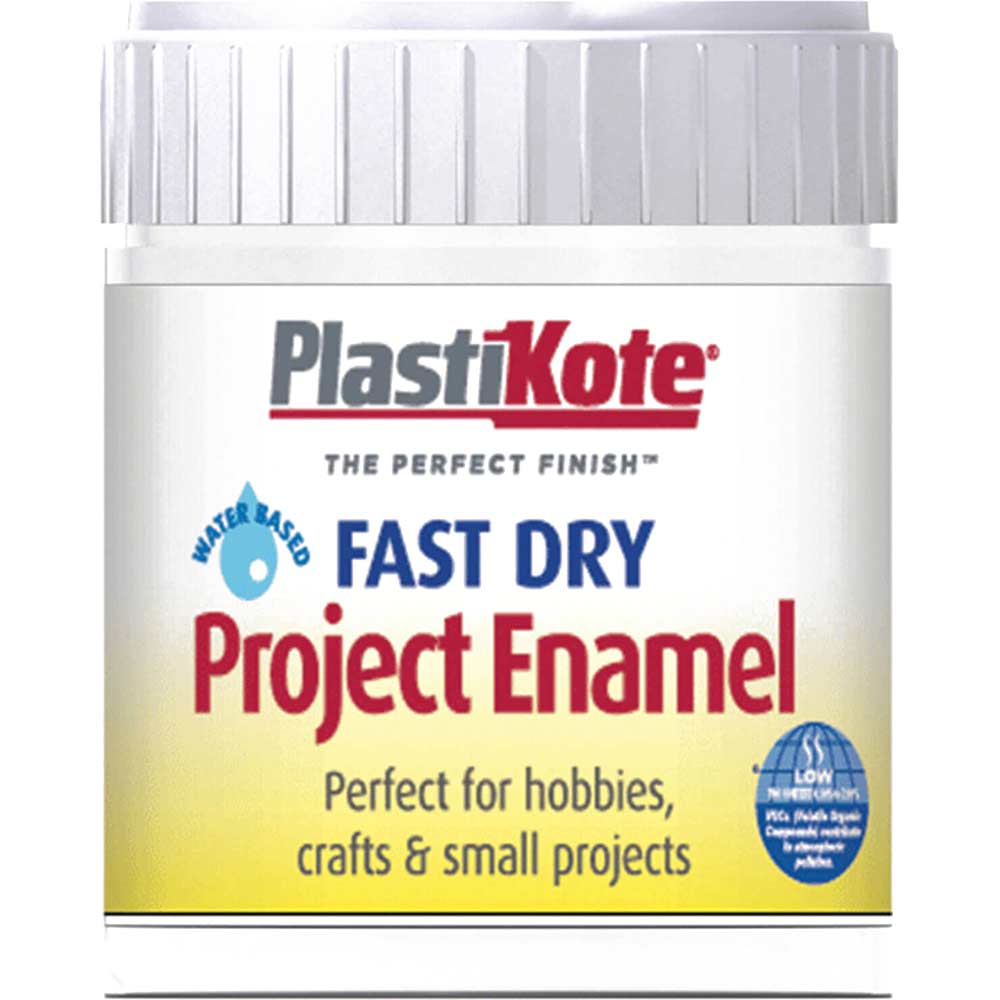 Photo of Plastikote Fast Dry Enamel Paint White 59ml