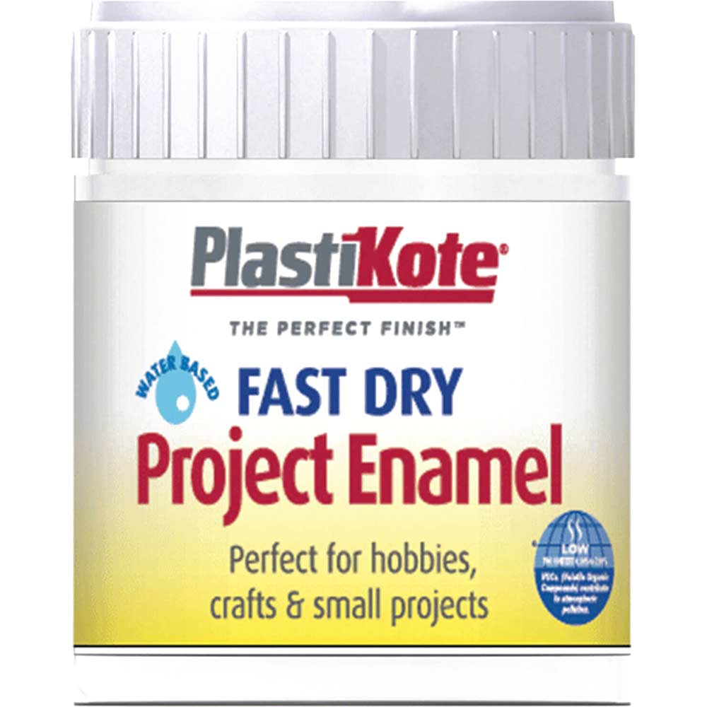 Image of Plastikote Fast Dry Enamel Paint White 59ml