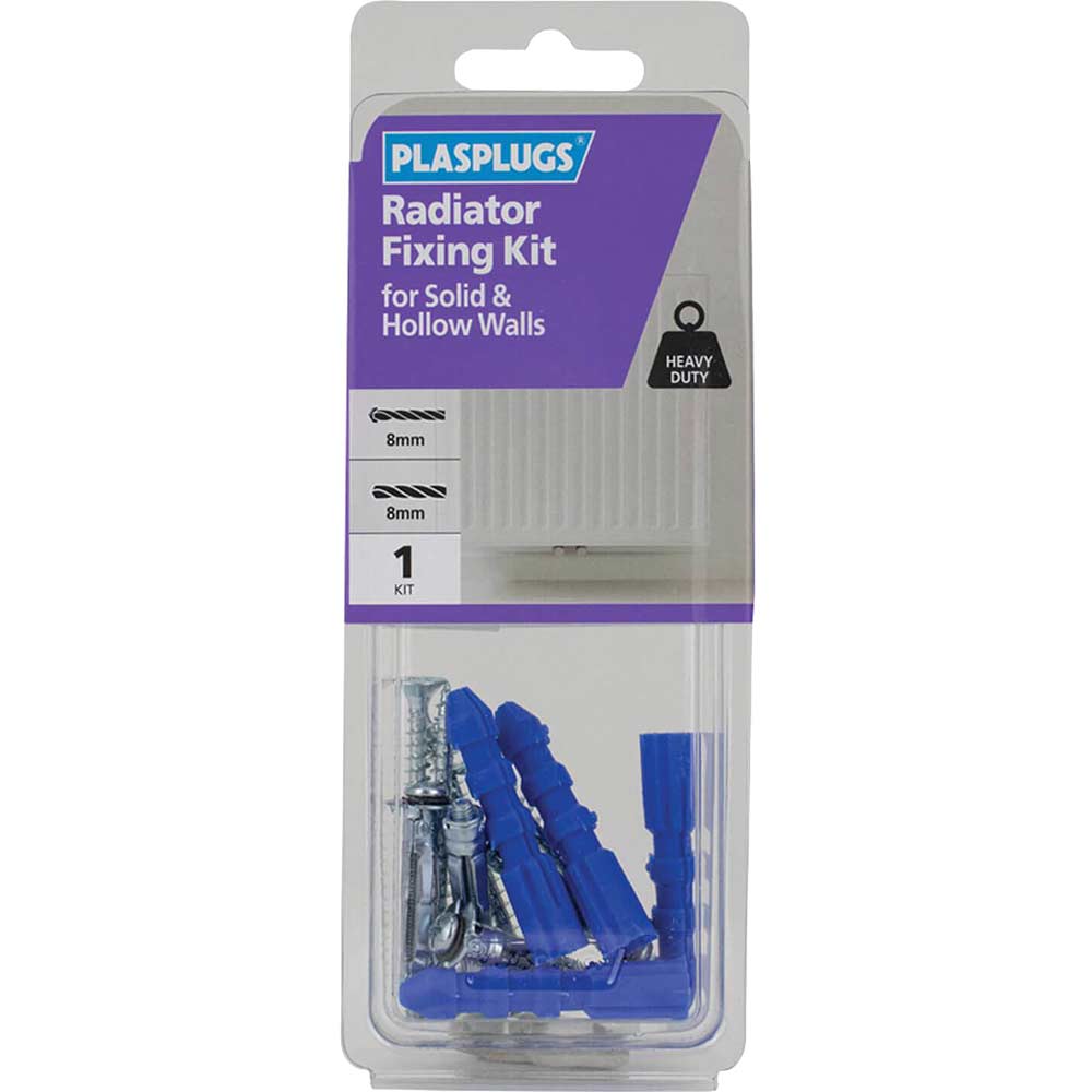 Photo of Plasplugs Radiator Fixing Kit For Solid And Hollow Walls