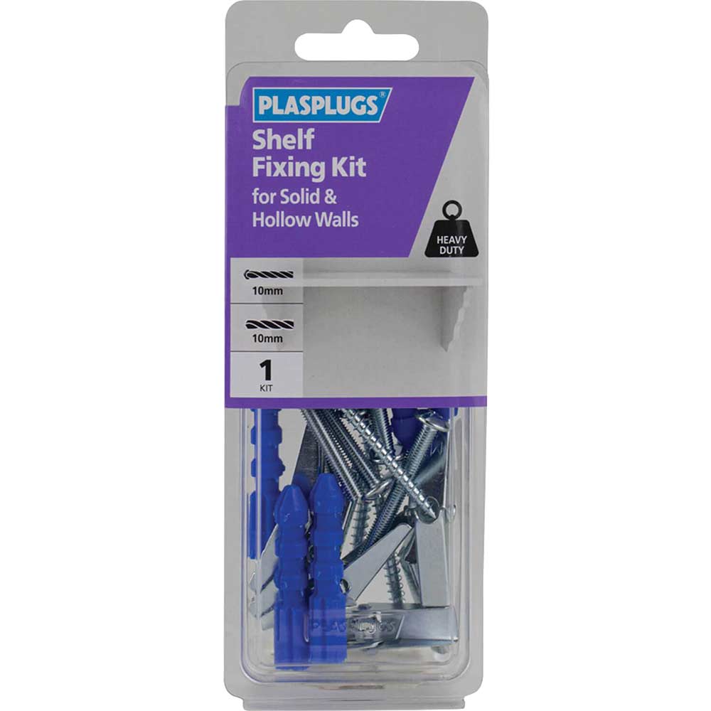 Photo of Plasplugs Shelf Fixing Kit For Solid And Hollow Walls