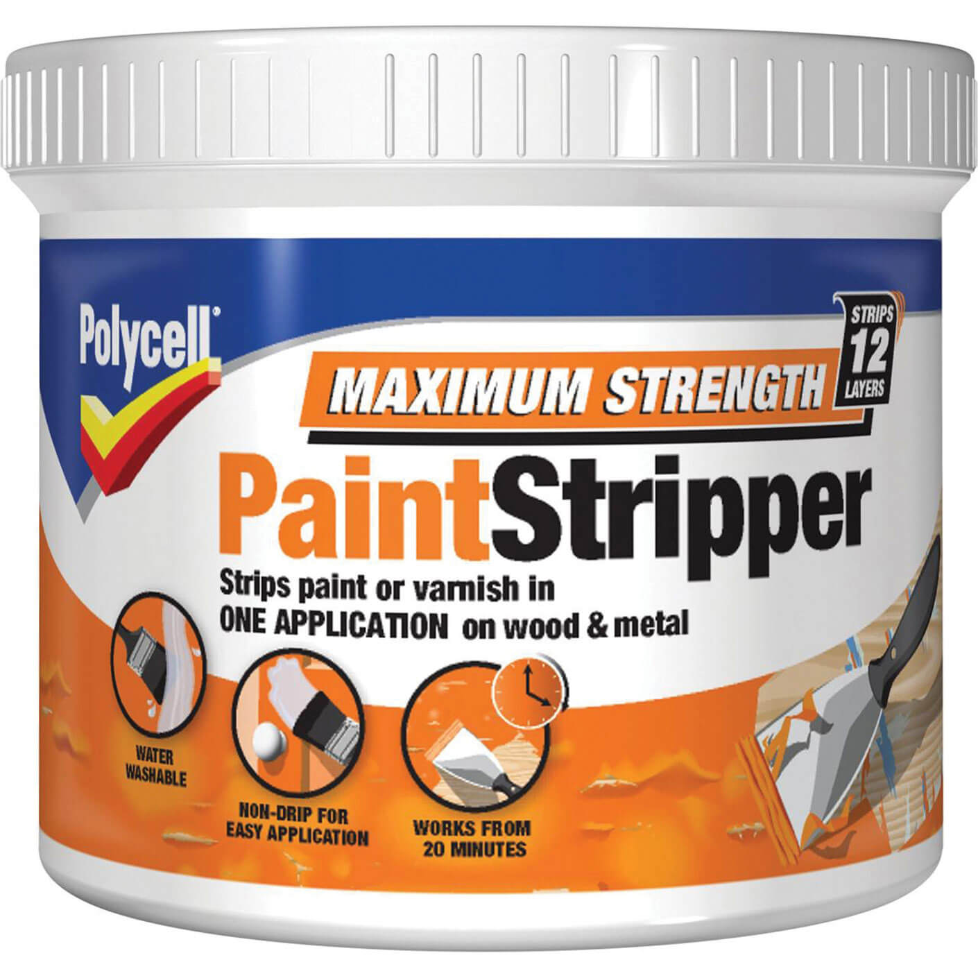 Image of Polycell Maximum Strength Paint Stripper 500ml