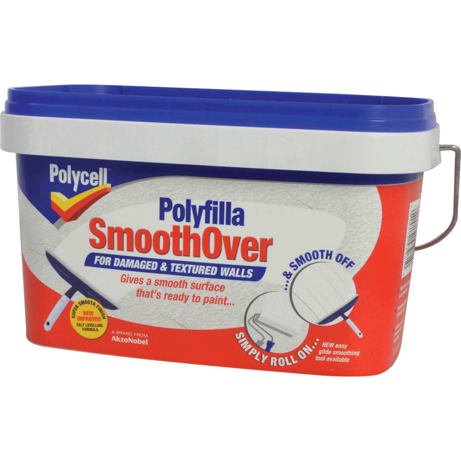 Image of Polycell Smooth Over for Damaged and Textured Walls 2.5l