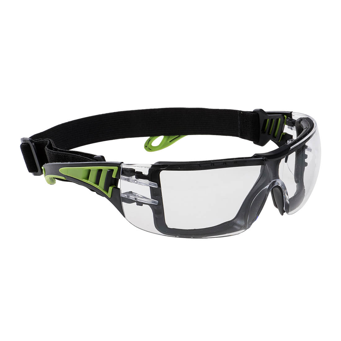 Portwest Tech Look Plus Safety Goggles Green Clear