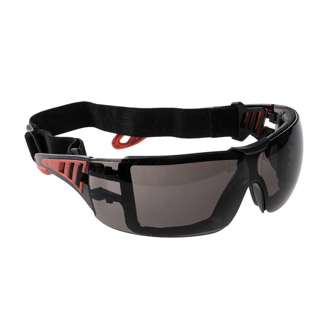 Portwest Tech Look Plus Safety Goggles Red Smoke