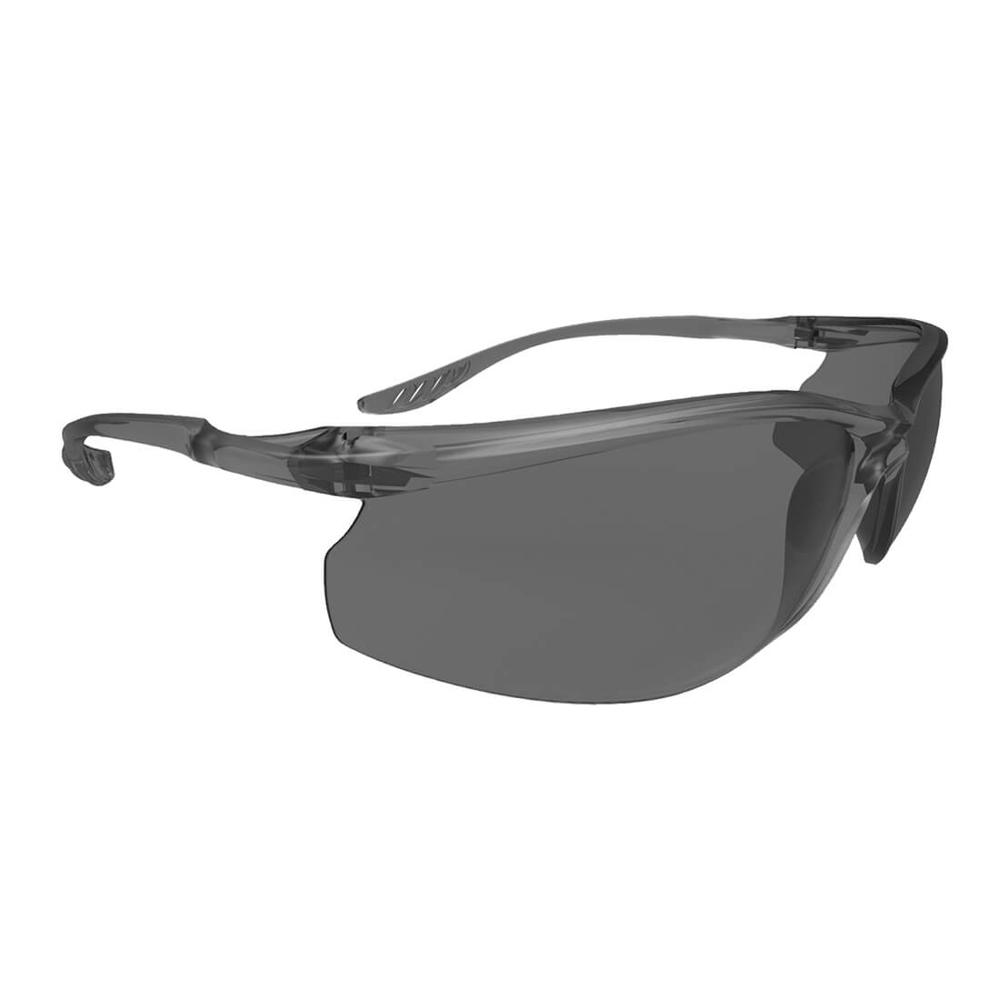 Image of Portwest Lite Safety Glasses Black Smoke