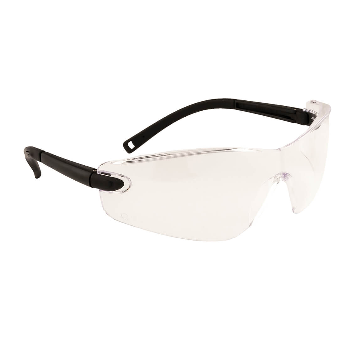Image of Portwest Profile Safety Glasses Black Clear