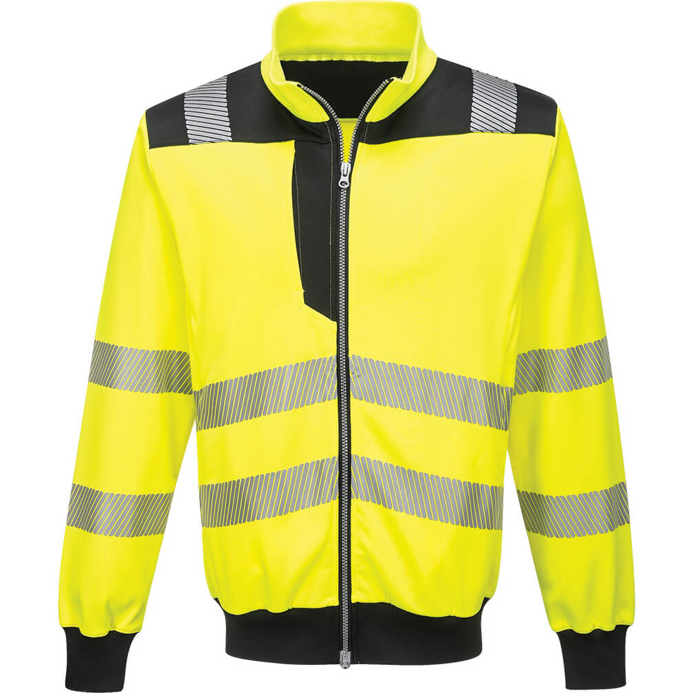 Image of Portwest PW3 Hi Vis Sweatshirt Yellow / Black 3XL