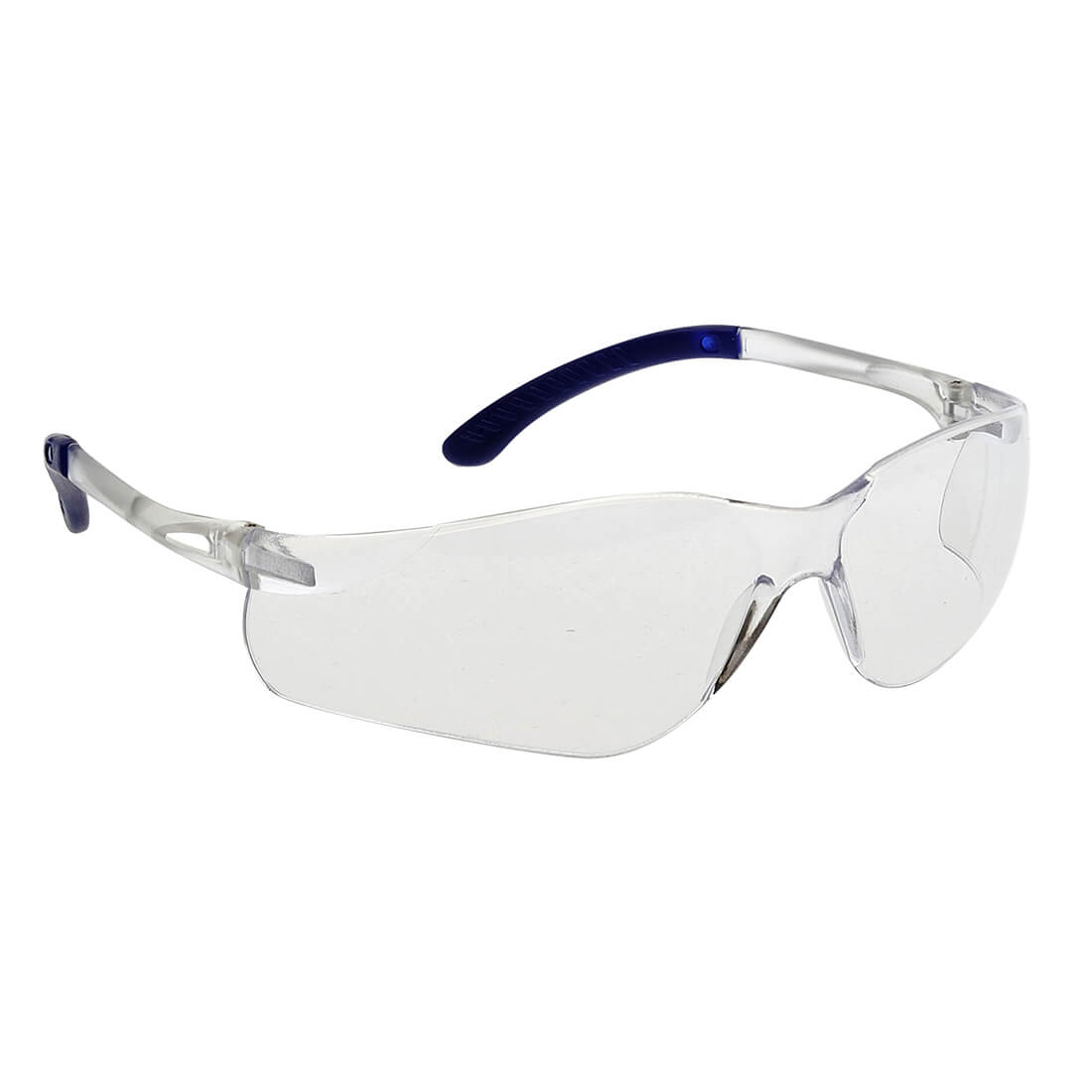 Image of Portwest Pan View Safety Glasses Blue Clear