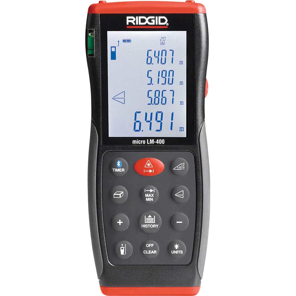 Image of Ridgid Micro LM400 Advanced Distance Laser Measure 70m Range 70m