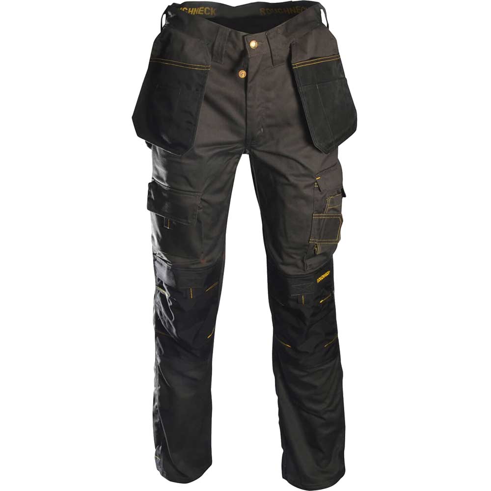 Image of Roughneck Mens Holster Trousers Black / Grey 30" 31"