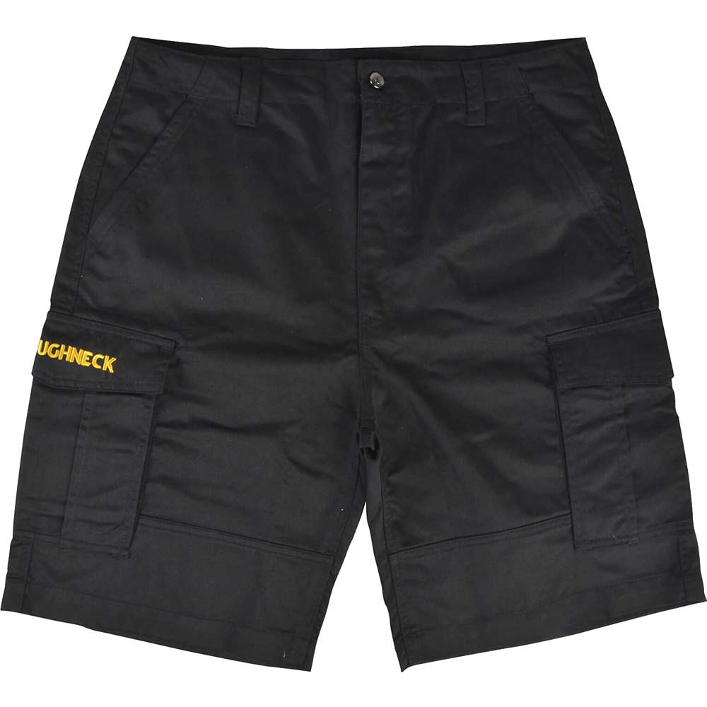 Roughneck Mens Cargo Shorts Black 40"