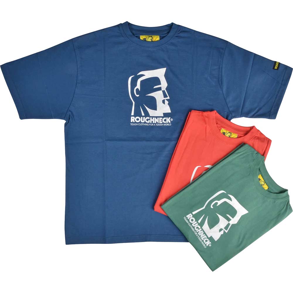 Image of Roughneck Mens Colour Logo T Shirt Triple Pack Assorted XL