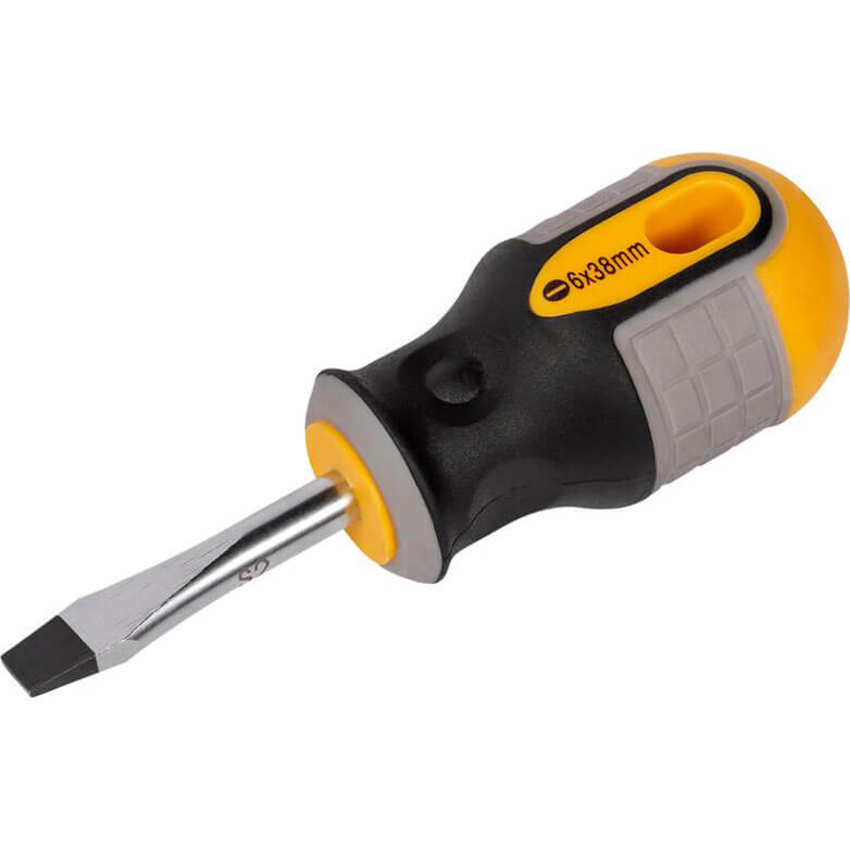 Photo of Roughneck Magnetic Flared Slotted Screwdriver 8mm 60mm
