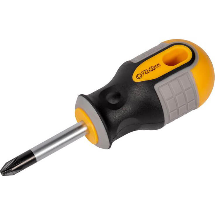 Photo of Roughneck Magnetic Pozi Stubby Screwdriver Pz2 38mm