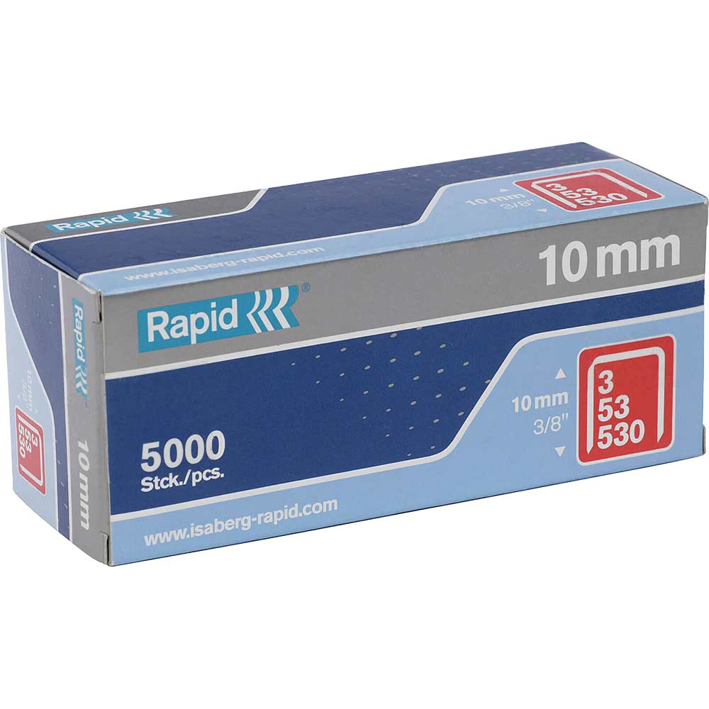 Photo of Rapid Type 53 Galvanised Staples 10mm Pack Of 5000