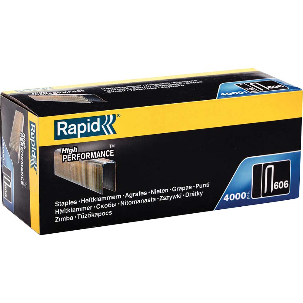 Photo of Rapid 606 Staples Narrow Crown 30mm Pack Of 4000