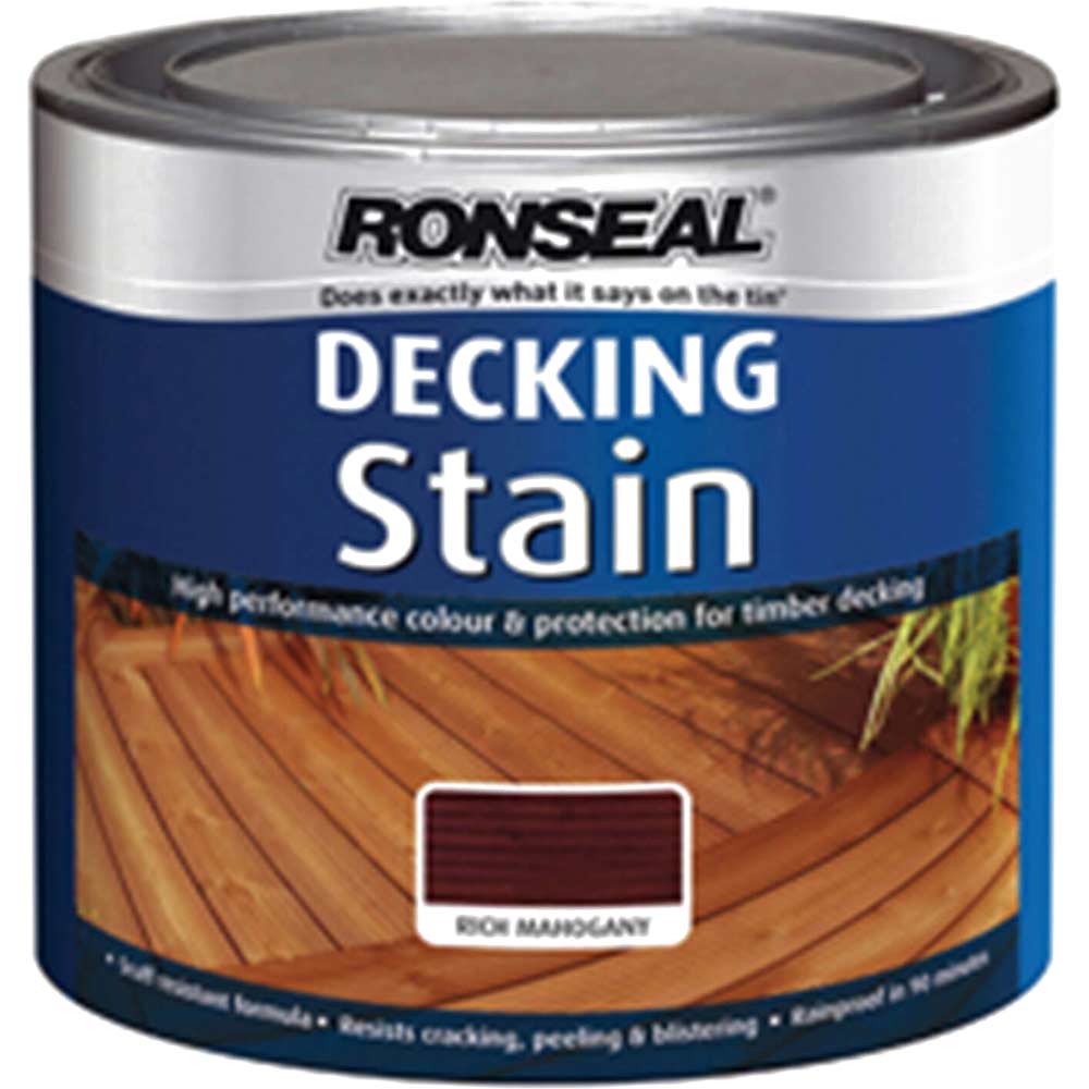 £31.95 for Ronseal decking stain rich mahogany 2.5l dealdirect.co.uk