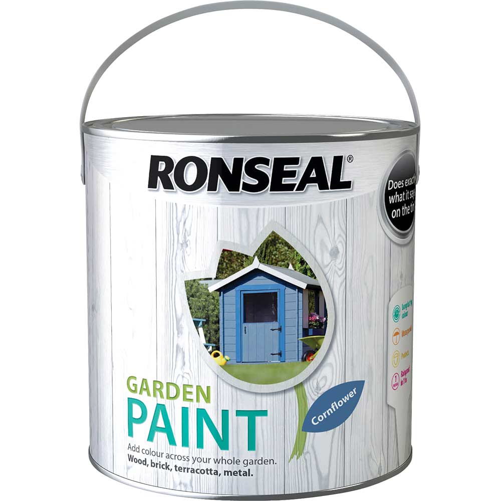 Photo of Ronseal General Purpose Garden Paint Cornflower 2.5l