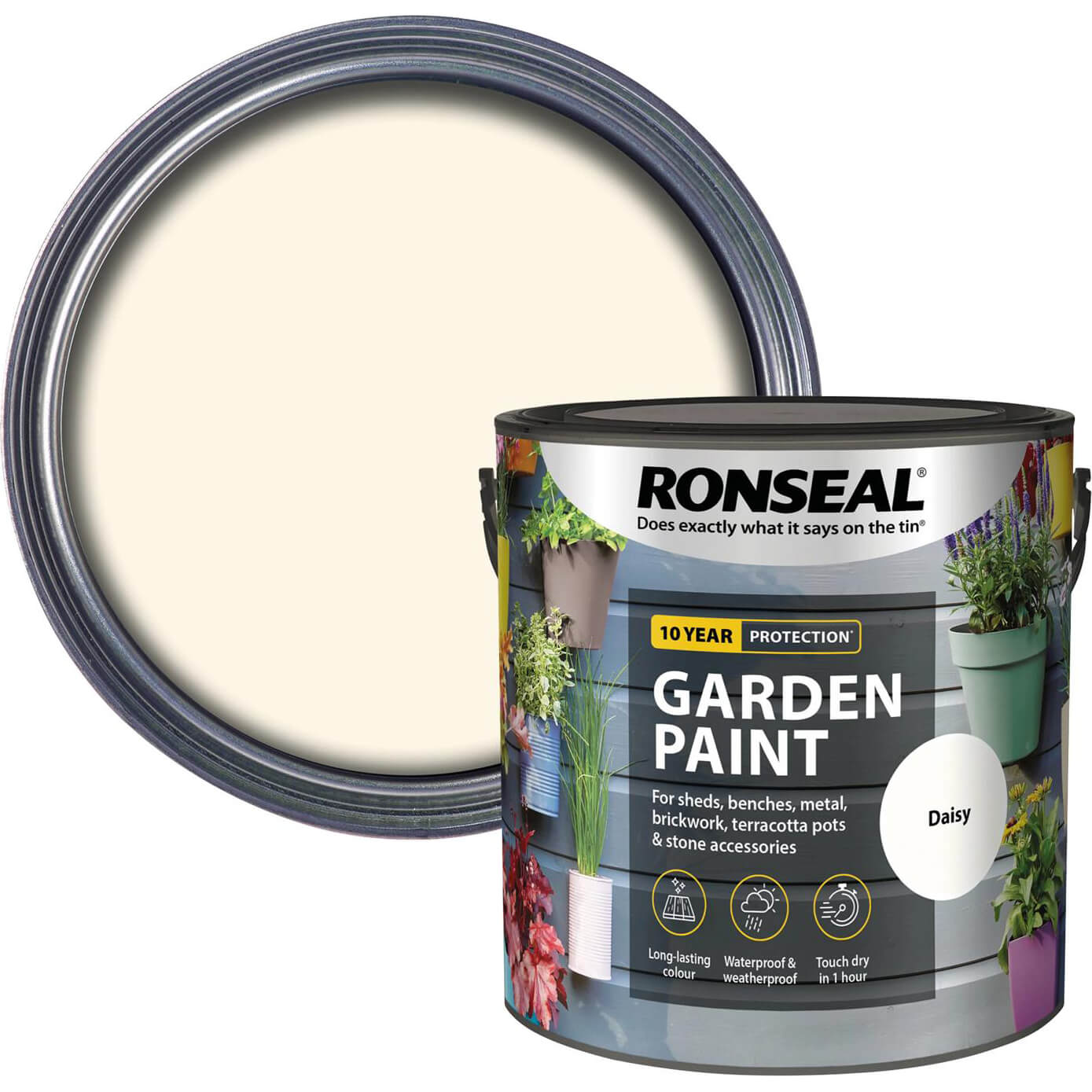 Photo of Ronseal General Purpose Garden Paint Daisy 2.5l