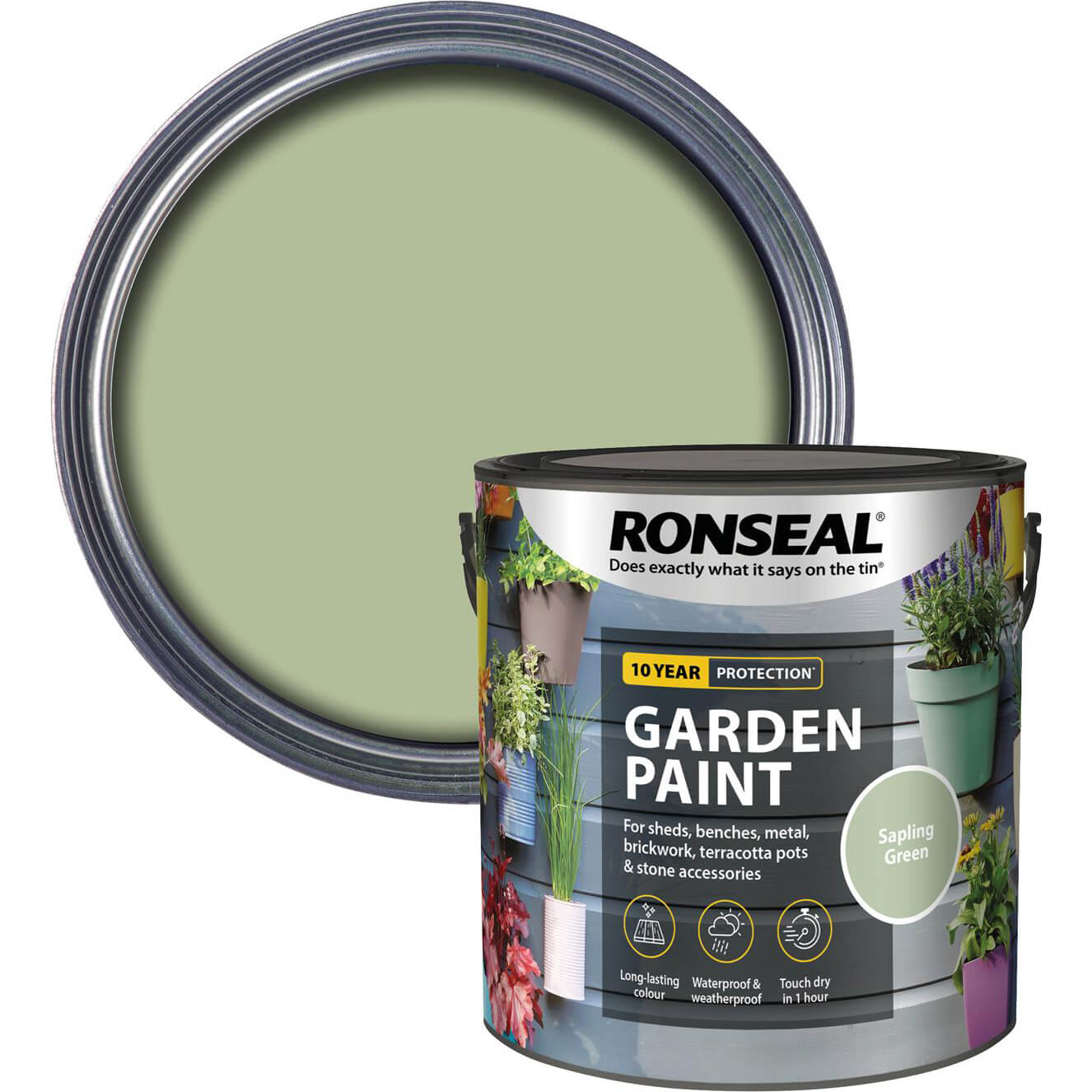 Ronseal General Purpose Garden Paint Sapling Green 2.5l