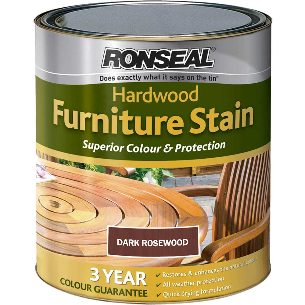 Photo of Ronseal Hardwood Furniture Stain Rosewood 750ml