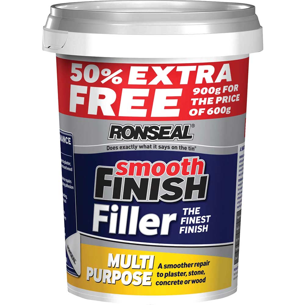 Photo of Ronseal Smooth Finish Multi Purpose Interior Wall Ready Mix Filler 900g