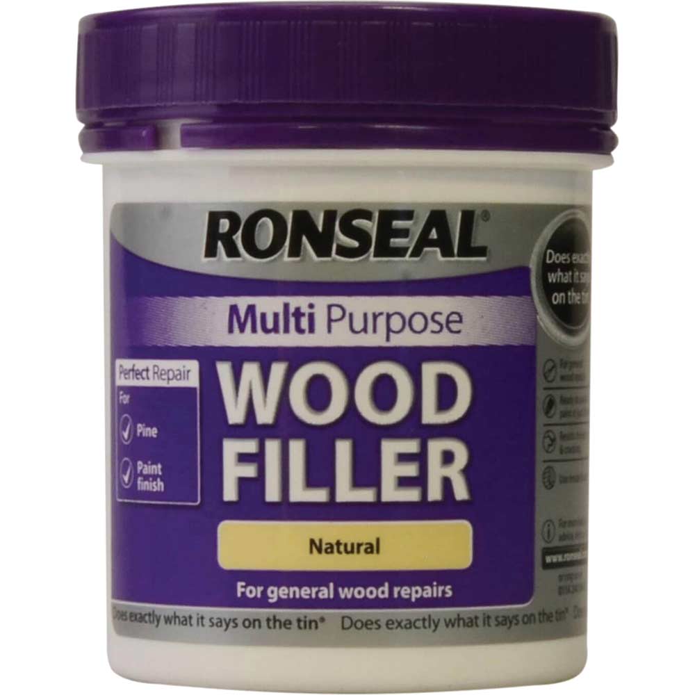 Image of Ronseal Multi Purpose Wood Filler Tub Natural 250g