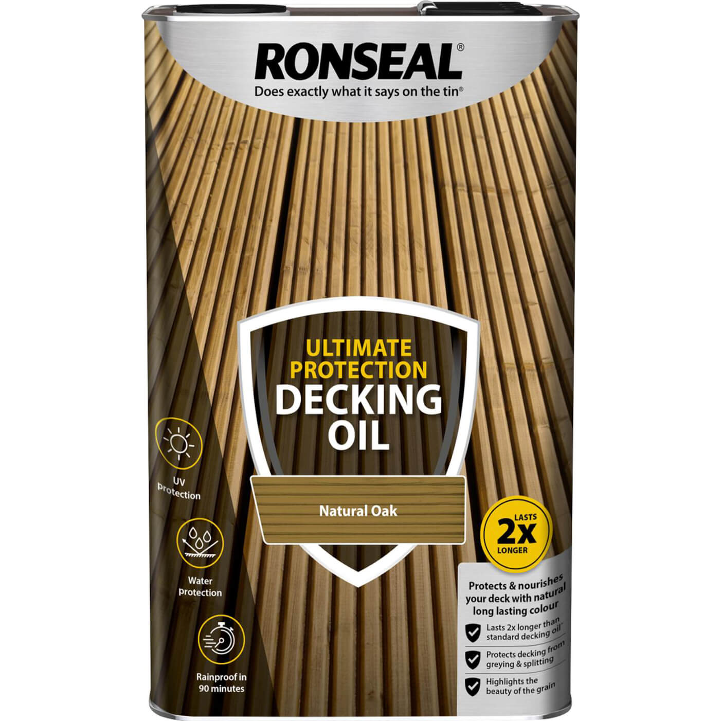 Ronseal Ultimate Protection Decking Stain Natural Oak 5l