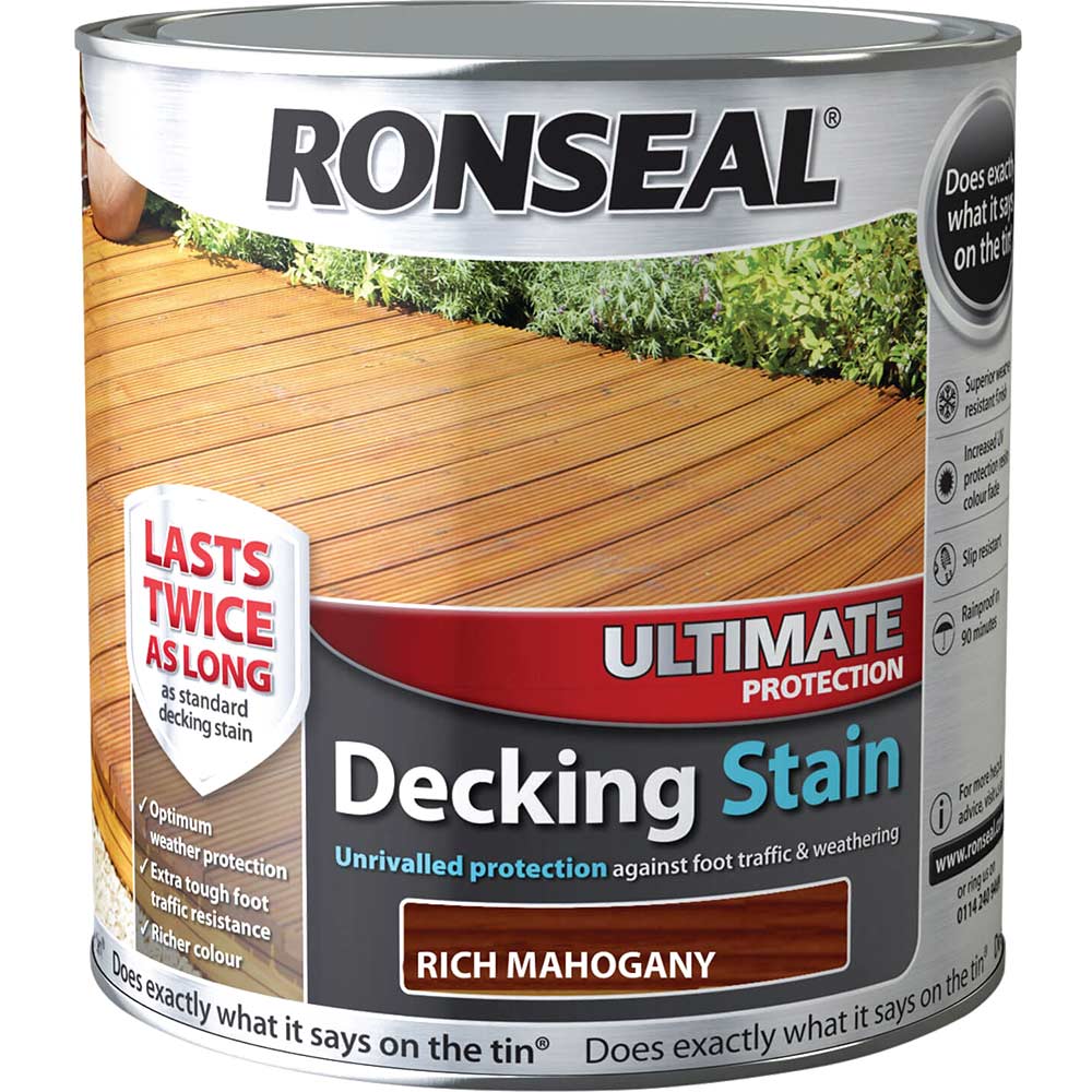 Ronseal Ultimate Protection Decking Stain Rich Mahogany 2.5l