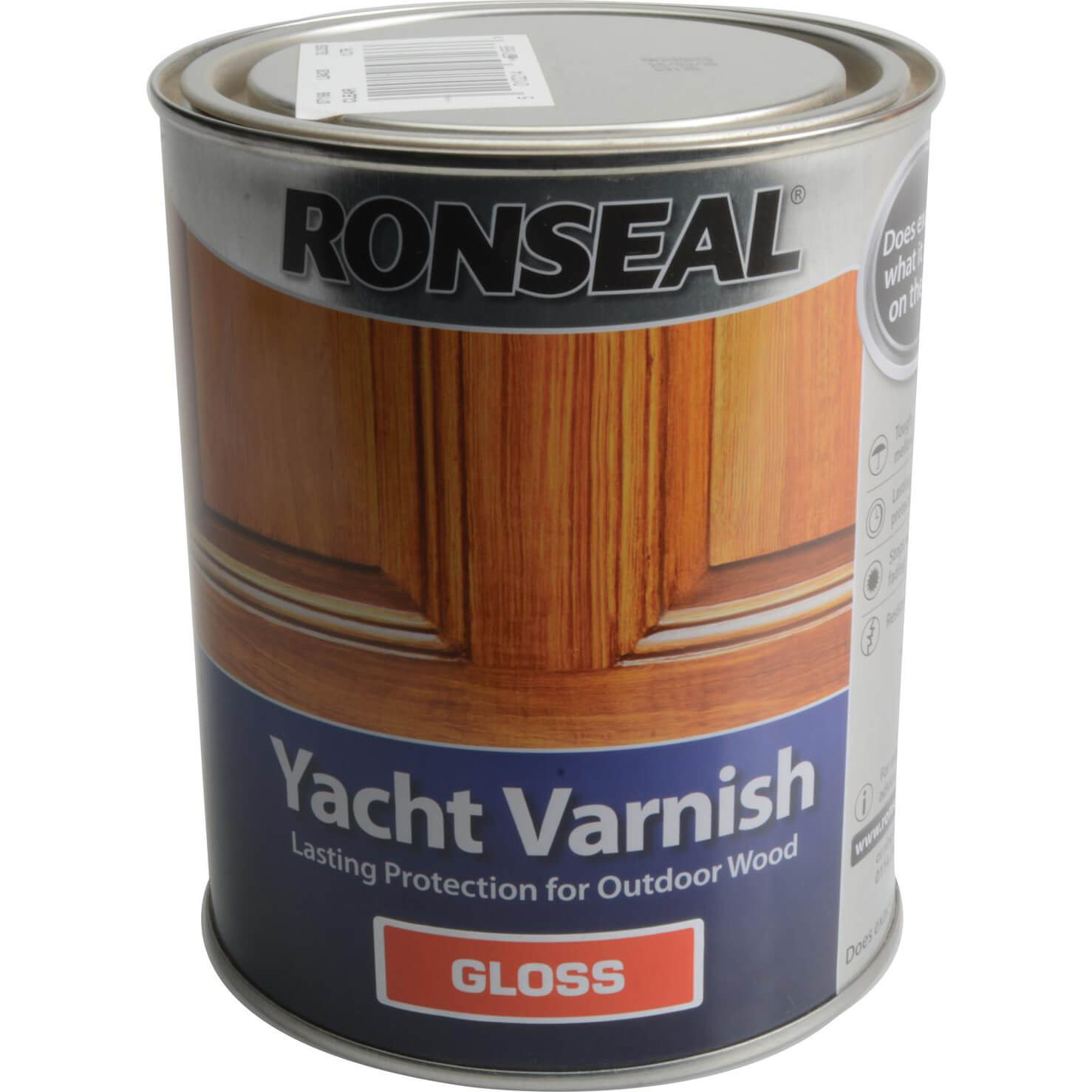 Image of Ronseal Exterior Yacht Varnish Gloss 1l