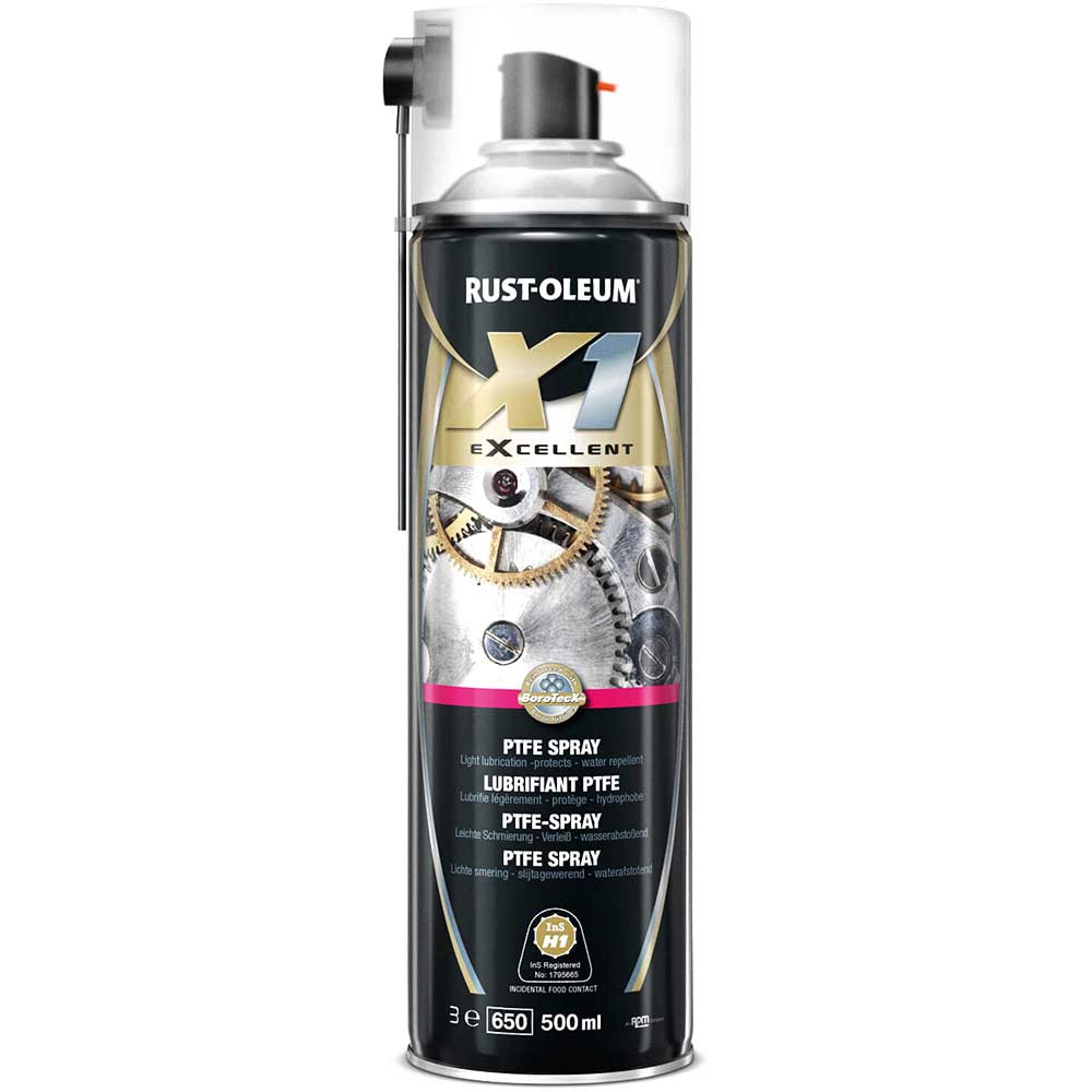 Image of Rust Oleum X1 eXcellent PTFE Lubricating Spray 500ml