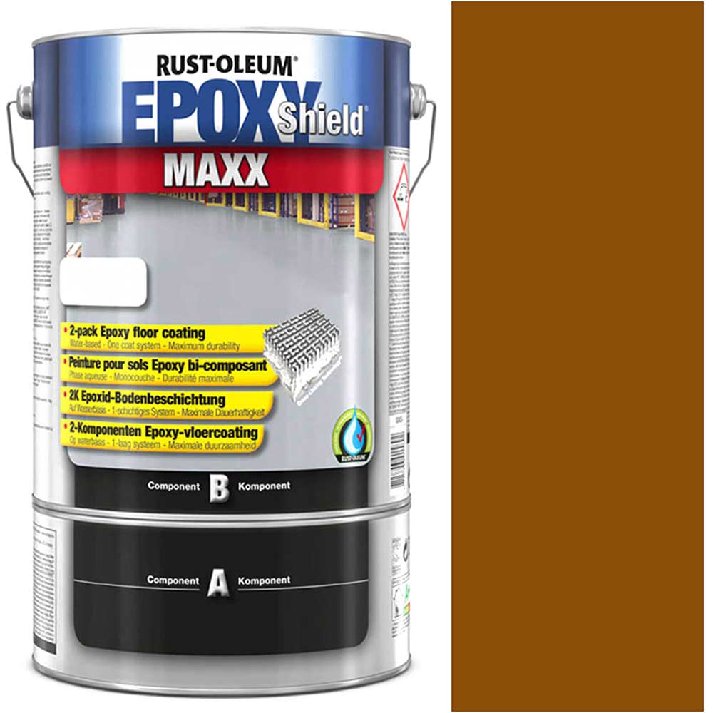 Photo of Rust Oleum Epoxy Shield Maxx Floor Coating Paint English Red 5l
